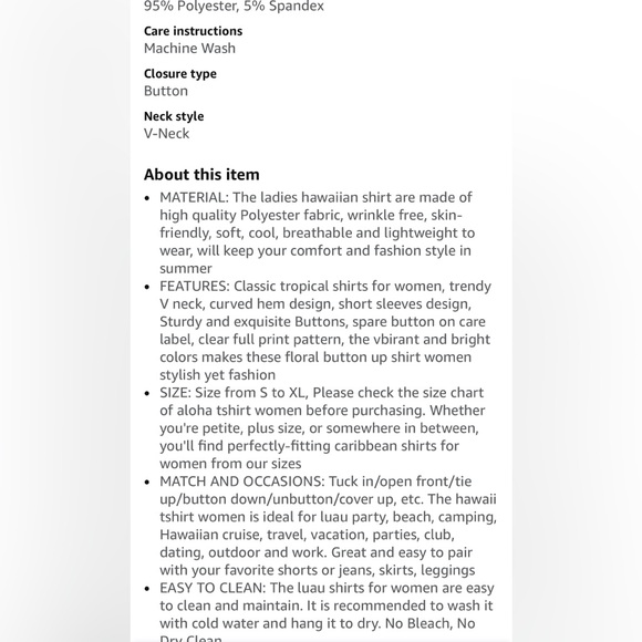 Mizvsitrd Women’s Hawaiian Floral Tropic Print Short Sleeve Soft Button Up top - Picture 9 of 11